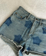 Saint Laurent mini denim shorts with stars size 29