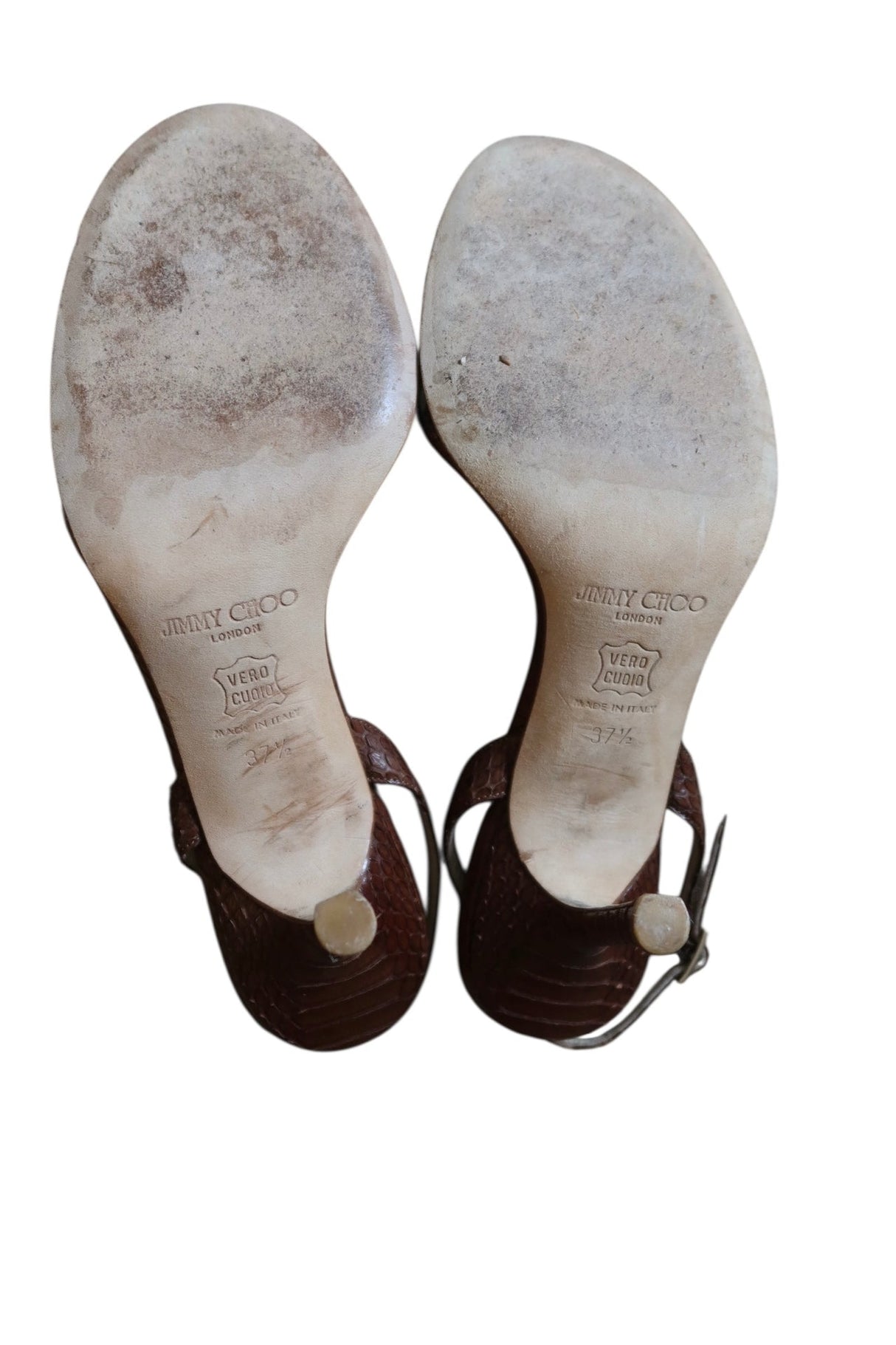 Jimmy Choo brown snakeskin heels (37.5)