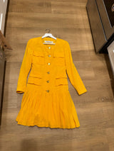 Tahari Yellow Mini Dress