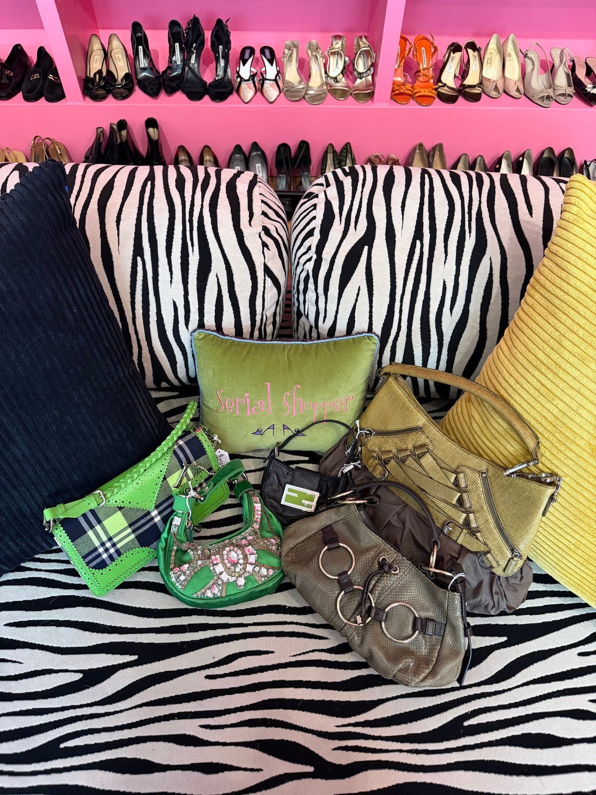 Vintage Yves Saint Laurent Tom Ford Era Exotic Green Snakeskin Saharienne O-Ring Bag - SKU TUV #8