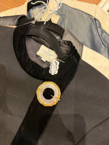 Valentino Boutique Stunning Black Blazer with gold details