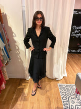 Louis Feraud black beaded blazer set TUV #1111