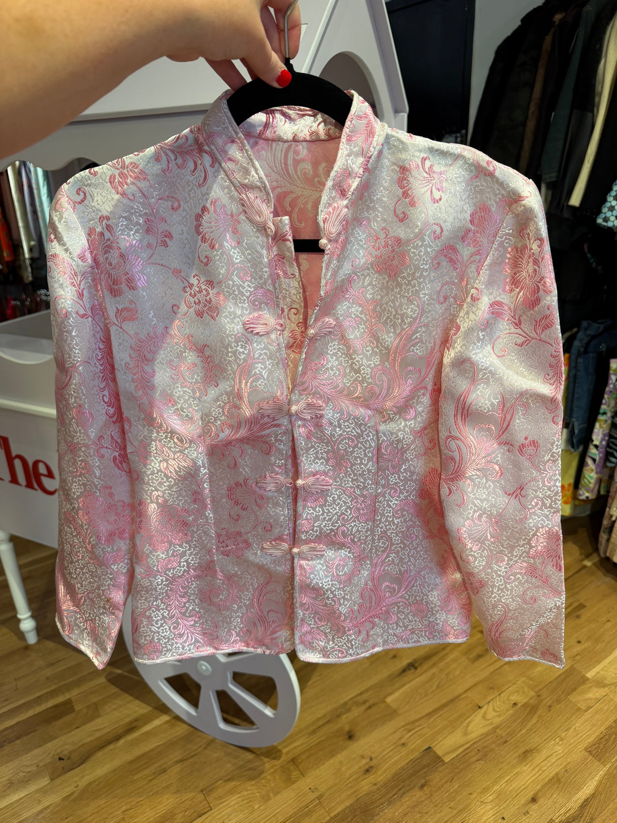 Pink tang Asian style jacket - sku tuv #327