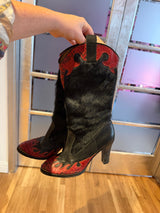 Pony hair and snakeskin boots TUV #32