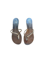 Giuseppe Zanotti silver sandals with crystal embellishments (37.5)