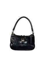 Gucci piston closure jackie mini black patent leather bag