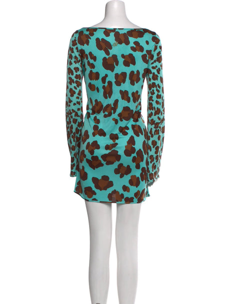 Blumarine Cheetah Mini Dress