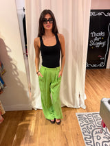 Vintage green YSL silk pants - TUV #12131