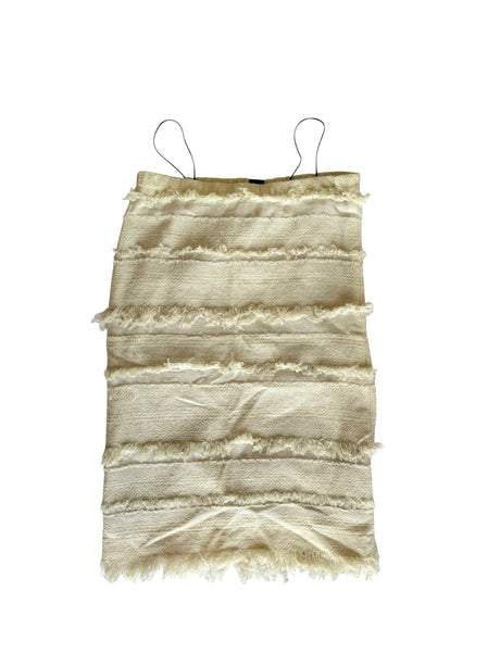 Chanel 2008 runway white wool and black bow dress (38)