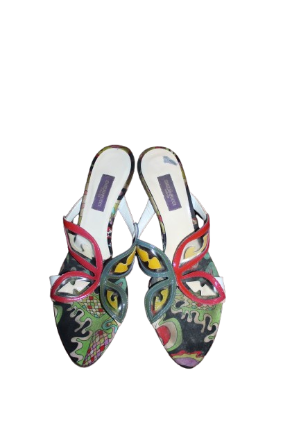 Emilio Pucci Multicolor Butterfly Heels