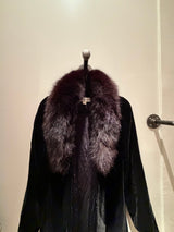 Vintage Giorgio’s of Beverly Hills Velvet Opera Coat w/fox fur