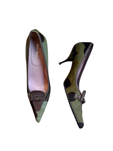 Miu Miu ponyhair camo heels (39)