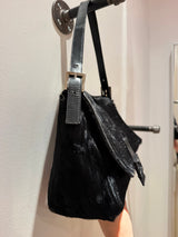“As Is” Fendi Ponyhair Black Mama Baguette TUV #26135