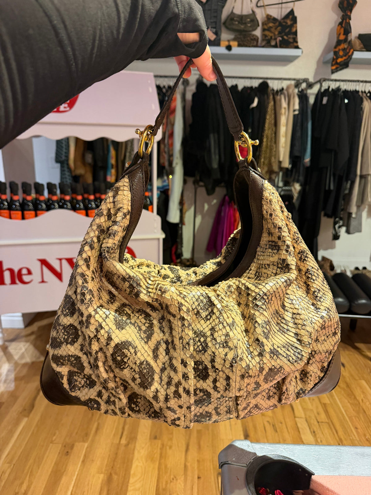 Gucci Hobo Python bag sku tuv #7891