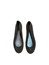 Giuseppe Zanotti black and gold rhinestones ballet flats (36.5)