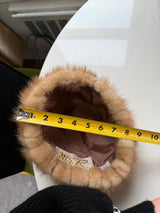 Vintage 100% mink light brown hat