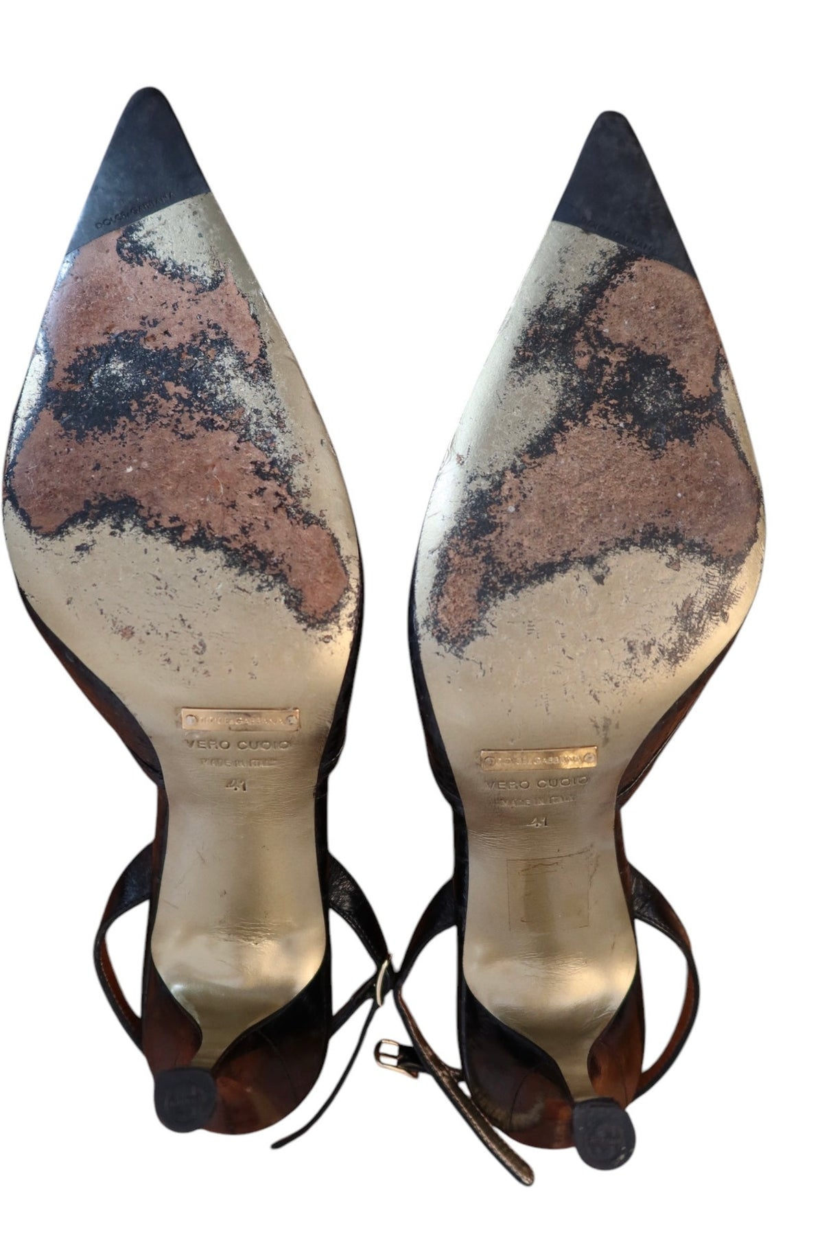 Dolce & Gabbana black eel slingbacks with bow detail (41)