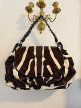 Ultra Rare Christian Dior Jazz Club Zebra Pony Hair Bag - TUV #444456