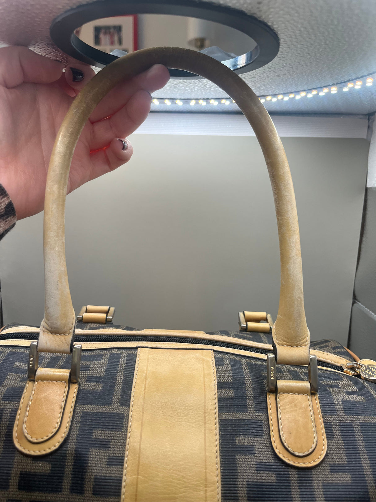 Vintage Fendi Zucca Boston Bag