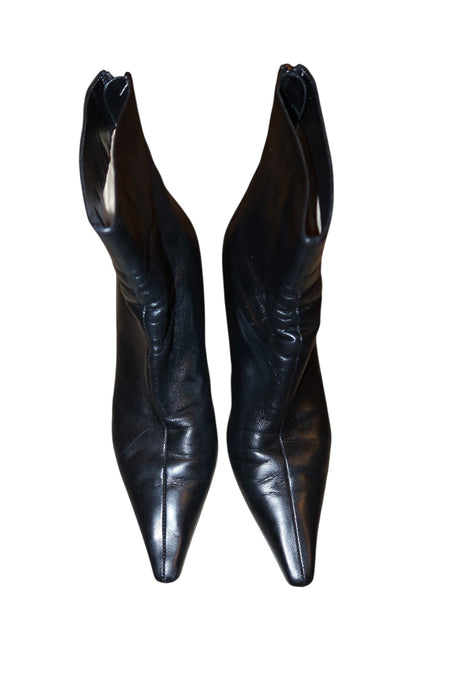Jimmy Choo black leather booties (41)