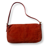 Fendi Vintage Suede Glitter Baguette