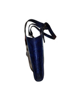 Gucci metallic blue snakeskin bag