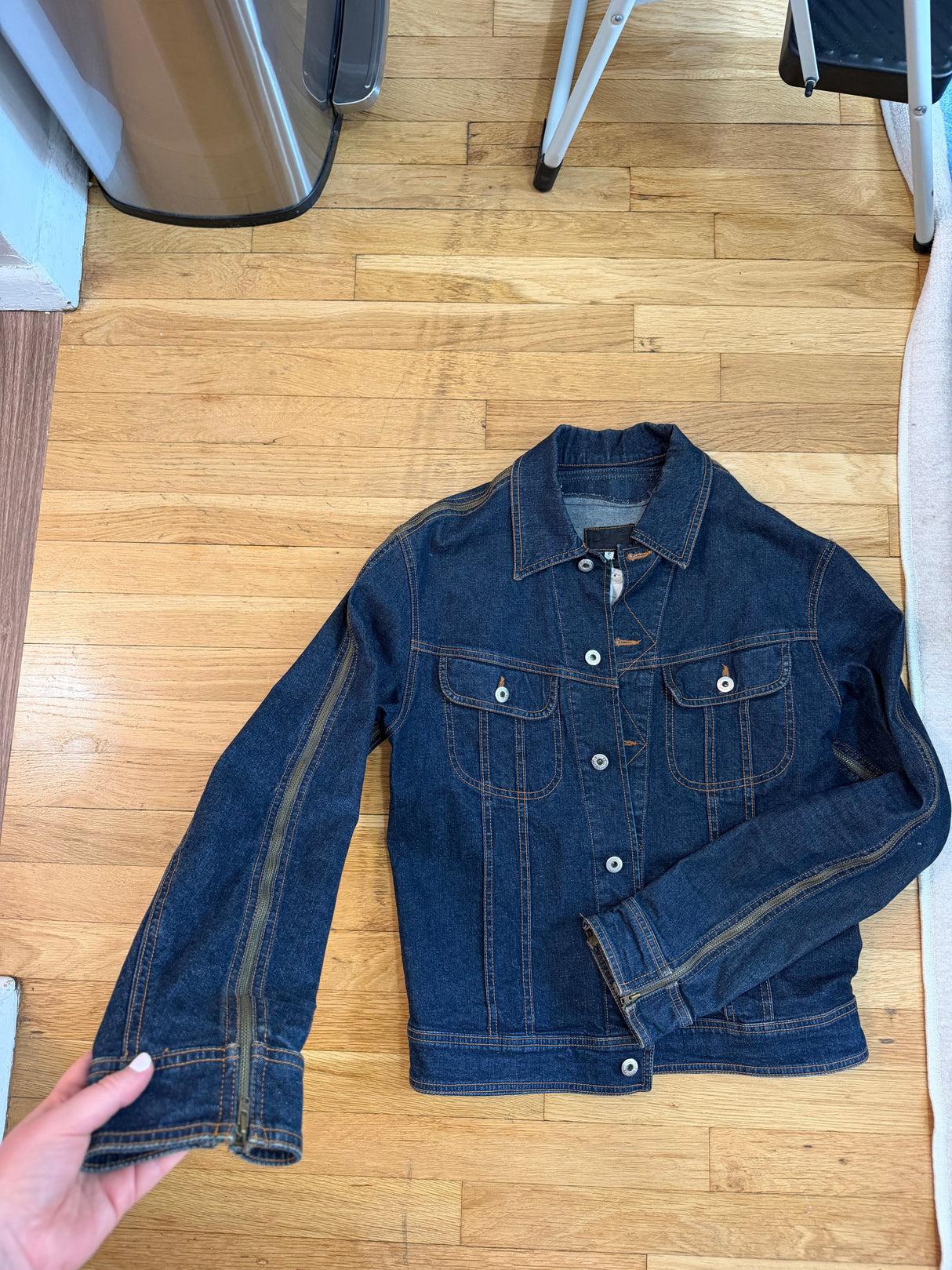 Dolce & Gabbana y2k oversized denim zipper jacket - TUV #999126