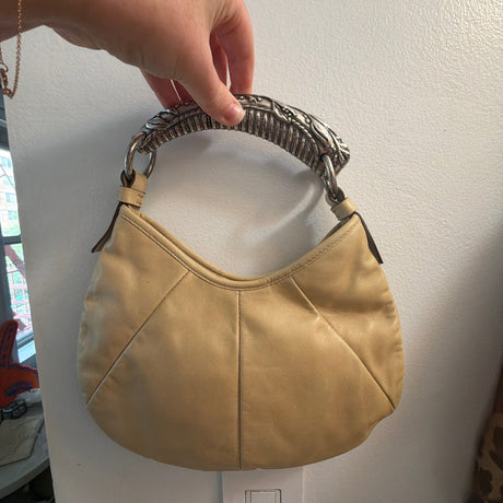Yves Saint Laurent Vintage tan leather Mombasa bag