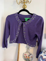Vintage Tibi purple cropped bolero with tags - TUV #54322