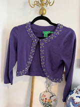 Vintage Tibi purple cropped bolero with tags - TUV #54322