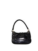Gucci piston closure jackie mini black patent leather bag