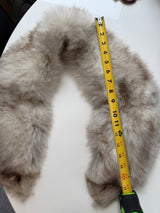 Luxurious Vintage White Fox Fur Lapel