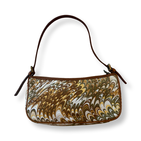 Celine Vintage Marbled Shoulder Bag