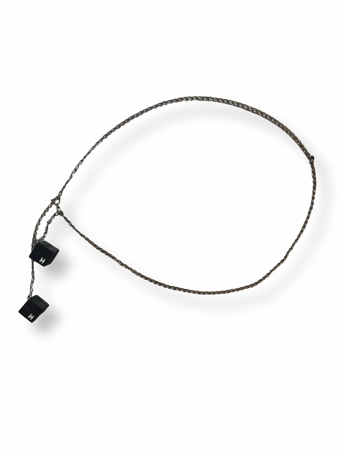 Chanel Vintage Cube Charm Chain Belt/Necklace