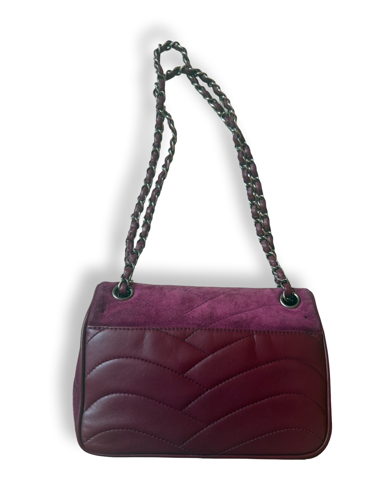 Chanel Suede Pagoda Flap Small