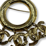Chanel_Vintage_94_CC_Charm_Brooch_Pin oversized hoop with charms authentic