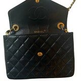 Chanel Vintage Crystal Embellished Classic Flap