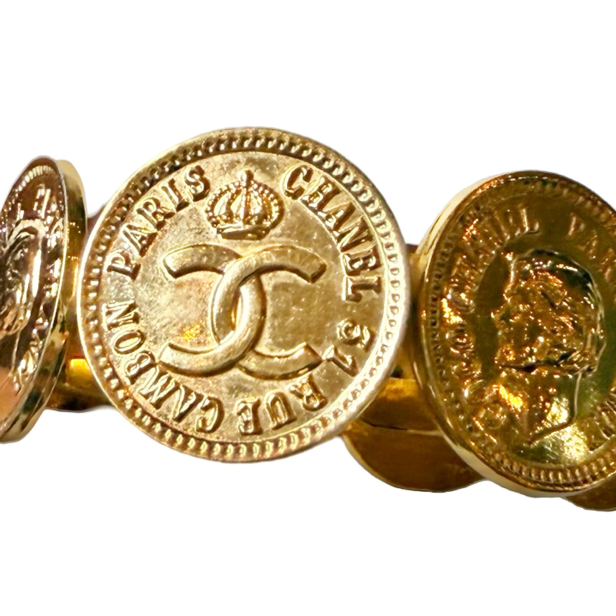 Chanel Vintage Coco Coin Bangle
