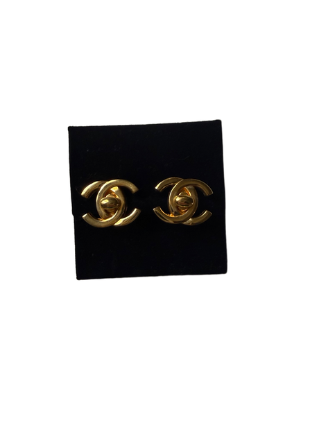 Chanel '95 Vintage Turnlock Earrings