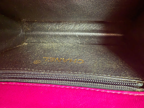 Chanel Vintage Satin Camellia flower Mini Flap 