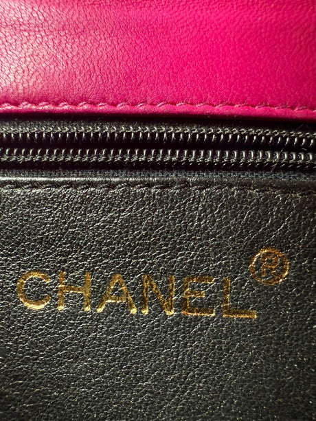 Chanel Vintage Satin Camellia Mini Flap 