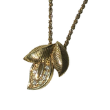 Dior Vintage Tri-Leaf Chain