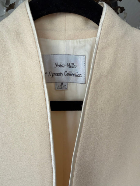 Vintage White Beaded Blazer size 8
