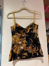 Roberto Cavalli vintage 2000s baroque tank top - size 38 - TUV #123