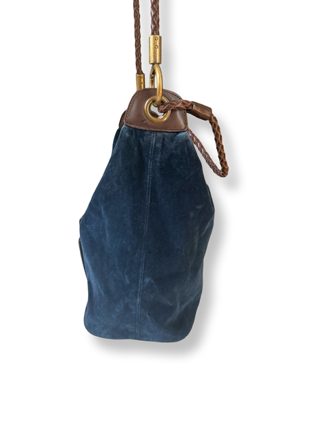 Chloe Paddington Velvet Shoulder Tote