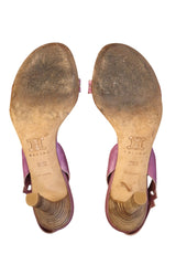Celine mauve square strappings heels (39)