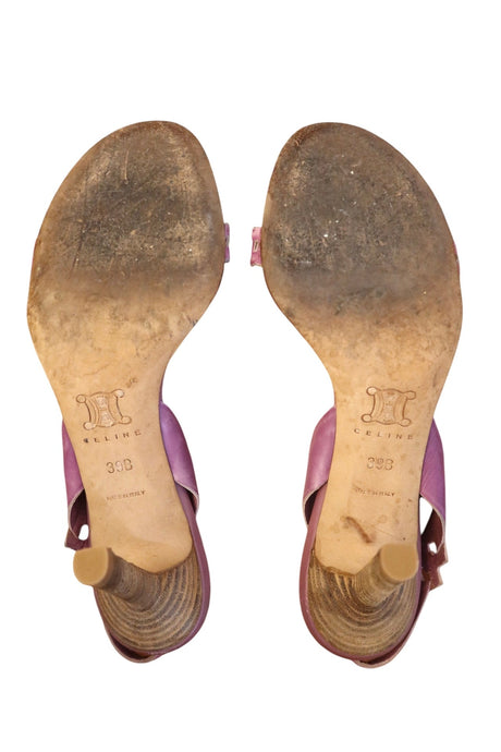 Celine mauve square strappings heels (39)