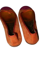 Prada orange and pink ballerina flats with bows (37)
