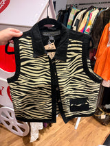 “As is” zebra cotton vest tuv #35473
