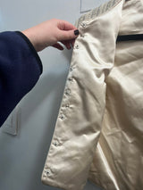Stunning Giorgio Armani White Beaded Cropped Sleeveless Evening Jacket